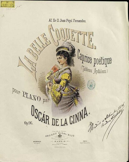 de la Cinna, Oscar Pianorarescores