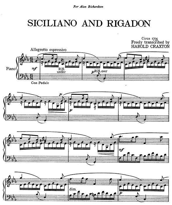 Siciliana Sheet music for Piano (Solo)