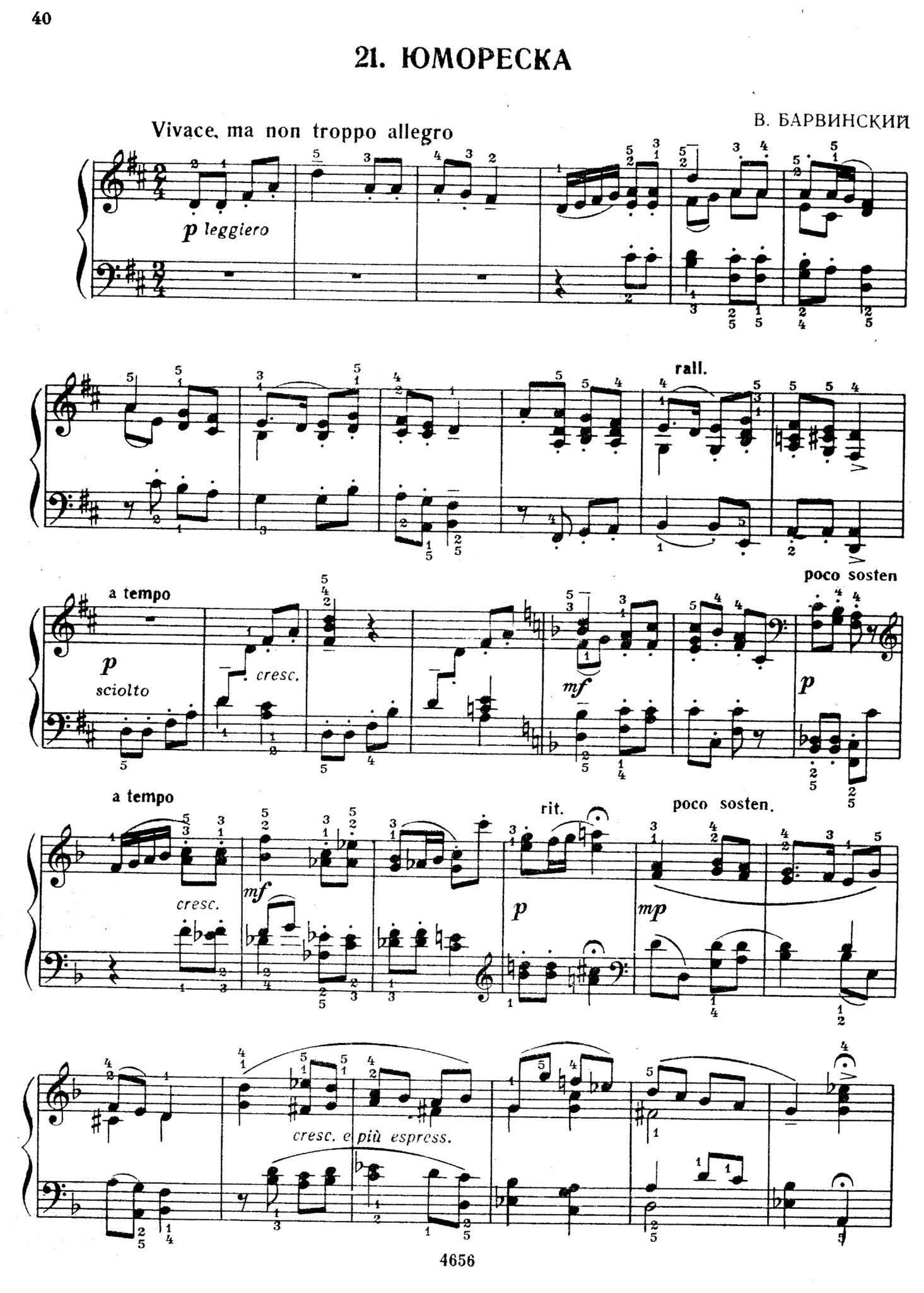 Vasyl Barvinsky Ukrainian pieces piano sheet music Pianorarescores