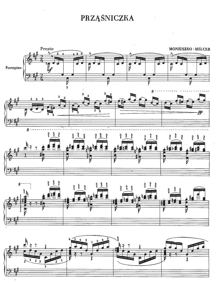 MelcerSzczawiński, Henryk Pianorarescores