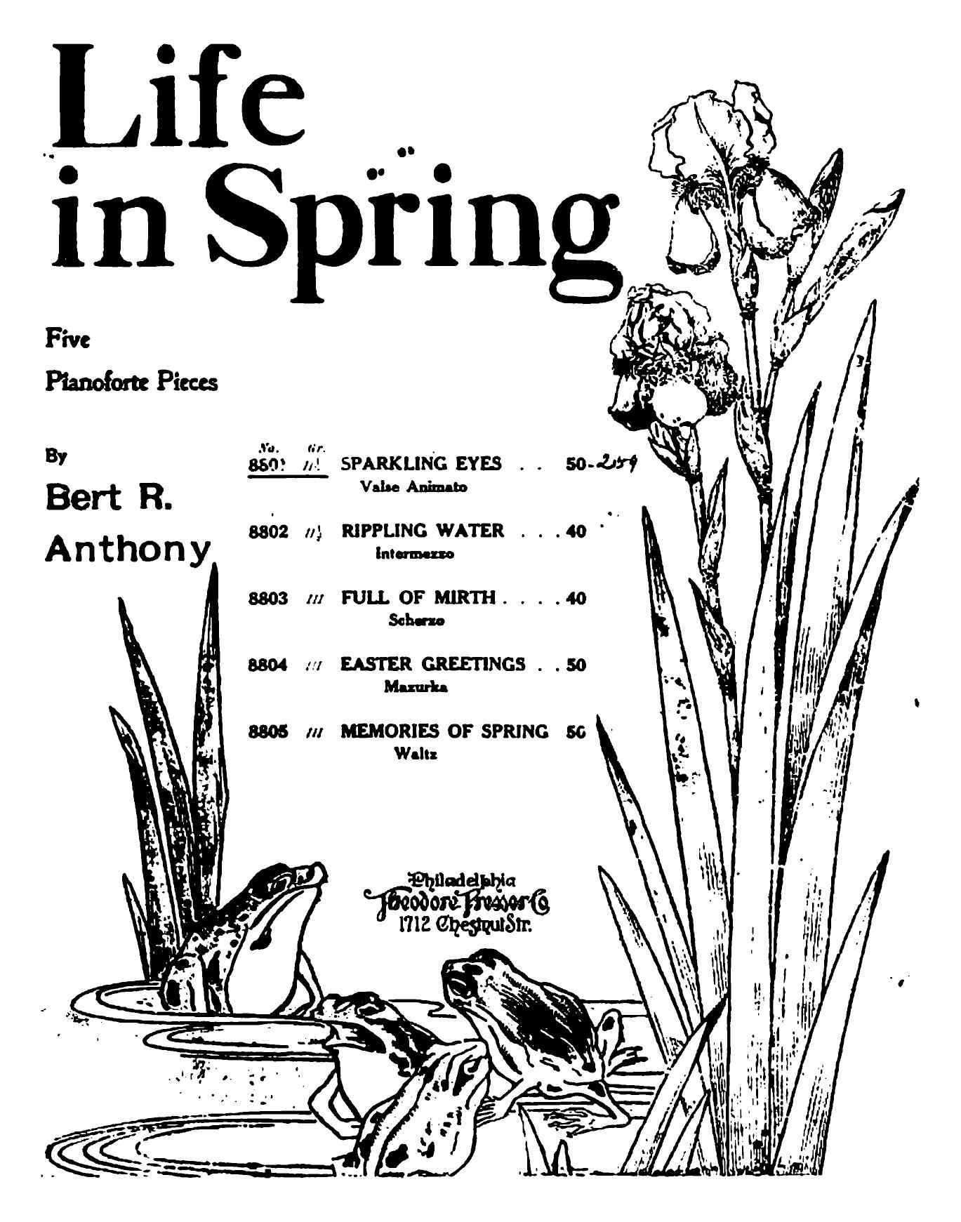 Anthony Bert R. - Life in Spring No.1 Sparkling Eyes Valse animato-1