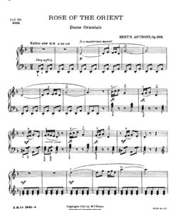 Anthony Bert R. - Rose of the Orient Op.205-1