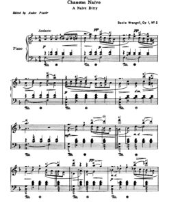Wrangel - Six Morceaux Op.1 No.2 Chanson naive-1