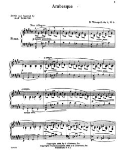 Wrangel - Six Morceaux Op.1 No.3 Arabesque-1