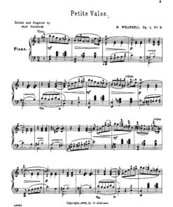 Wrangel - Six Morceaux Op.1 No.6 Petite Valse-1